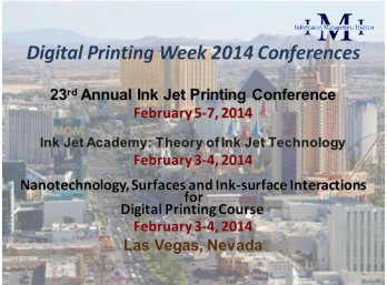 IMI Digital Printing Week 2014 Conferences